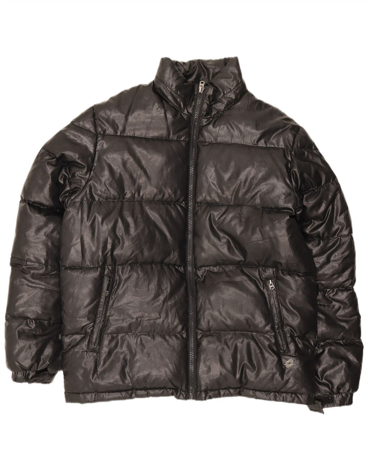 Lotto Herre hættepolstret jakke UK 46 3XL Sort Polyester
