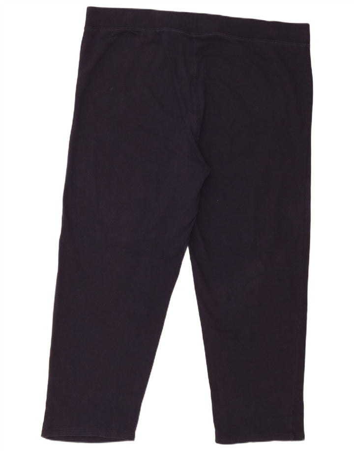 Marks & Spencer Dame Leggings UK 22 3XL Marineblå Bomuld