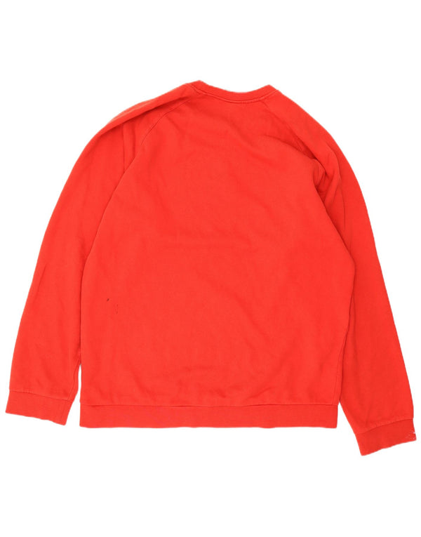 Adidas grafisk sweatshirt til mænd XL rød bomuld