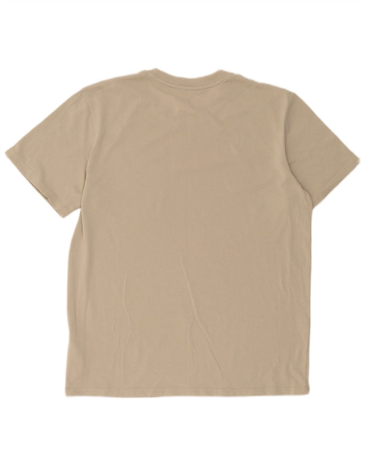 Under Armour Herre T-Shirt Top Stor Beige Bomuld