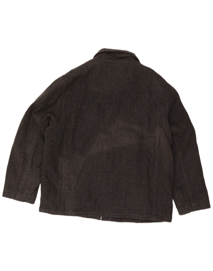Dockers Herre Bomber Jacket UK 42 XL Grå Sildebensuld