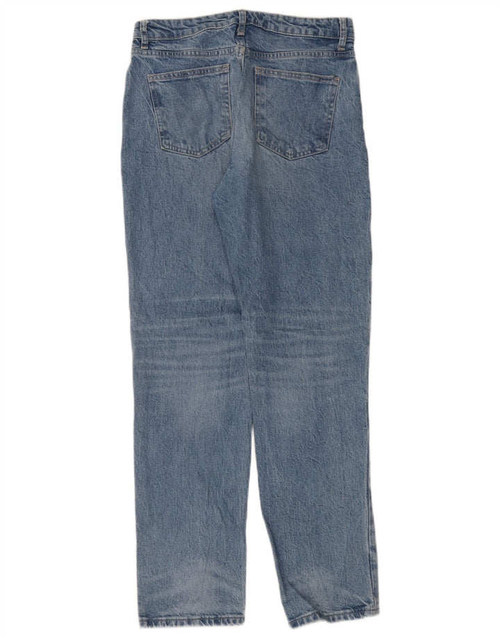 Zara Dame Straight Jeans EU 40 Medium W30 L31 Blå