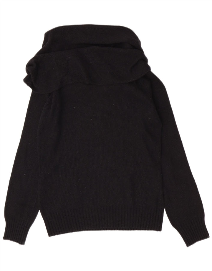 North Sails Dame Roll Neck Jumper Sweater UK 8 Small Black Angora