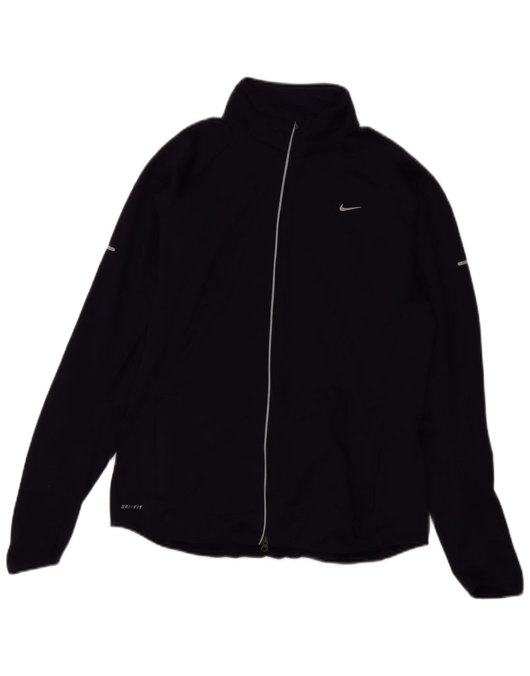 NIKE Dri Fit træningsdragt topjakke UK 14 Stor lilla polyester