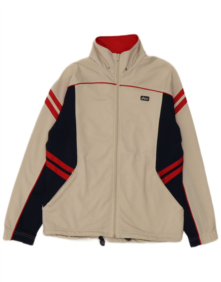 Asics Træningsdragt til mænd Topjakke Medium Beige Colourblock Polyester