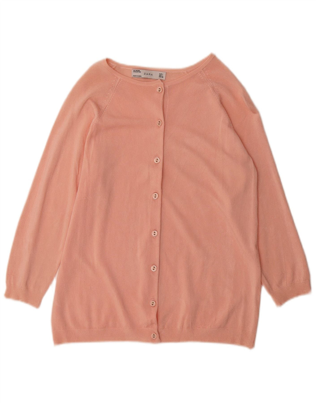 Zara Dame Cardigan Sweater UK 16 Large Pink