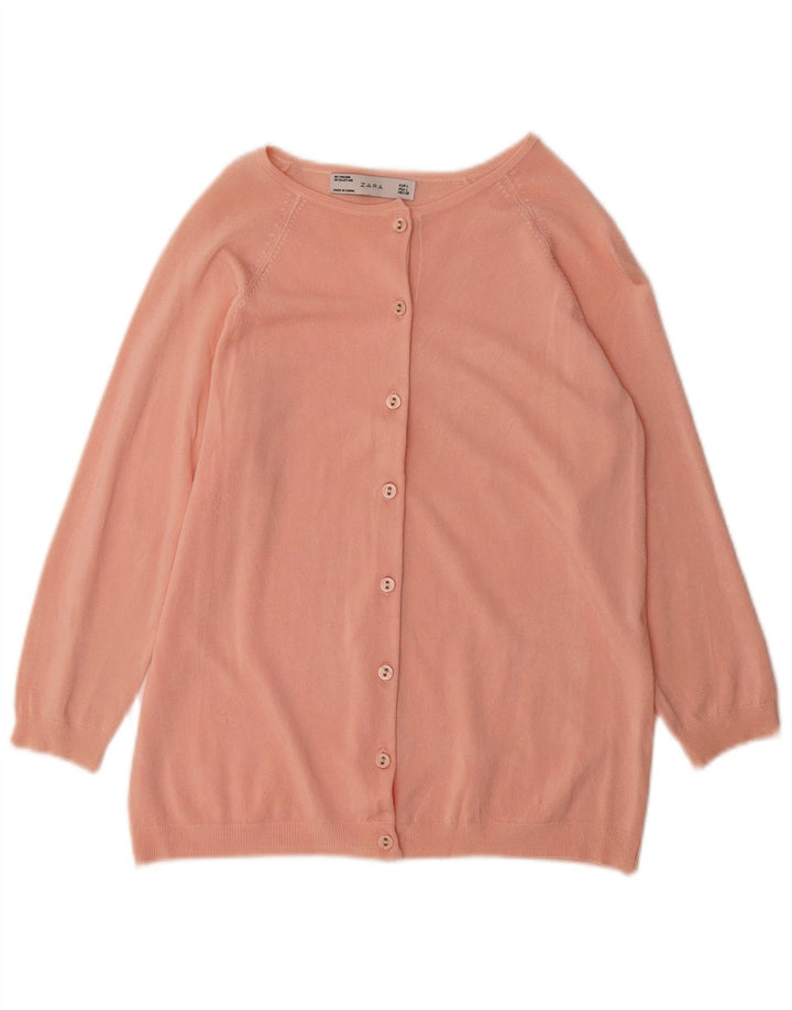 Zara Dame Cardigan Sweater UK 16 Large Pink