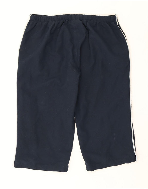 Reebok Womens Bermuda Sports Shorts UK 20 2XL Navy Blue Polyester