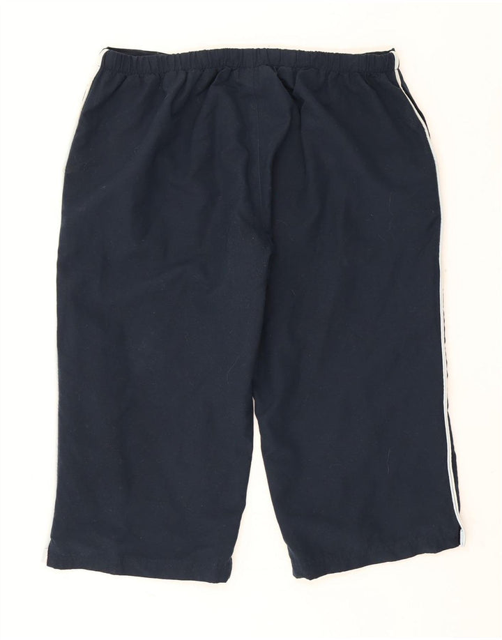 Reebok Womens Bermuda Sports Shorts UK 20 2XL Navy Blue Polyester