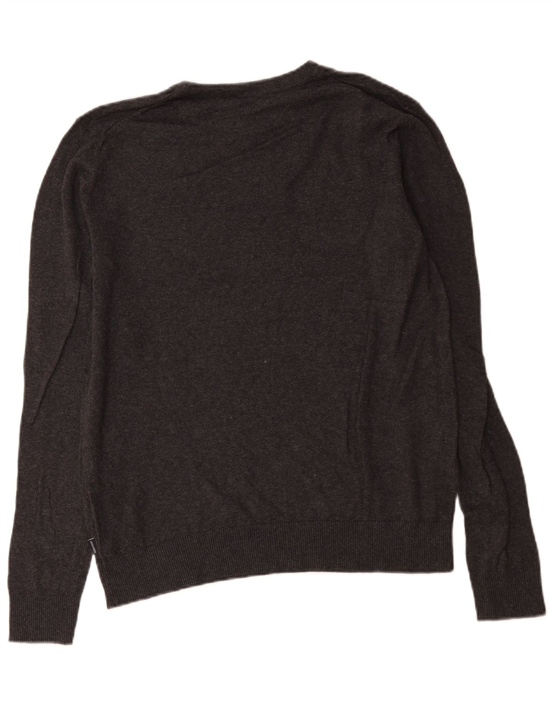 Jack & Jones Herre sweater med rund hals, mellemgrå bomuld