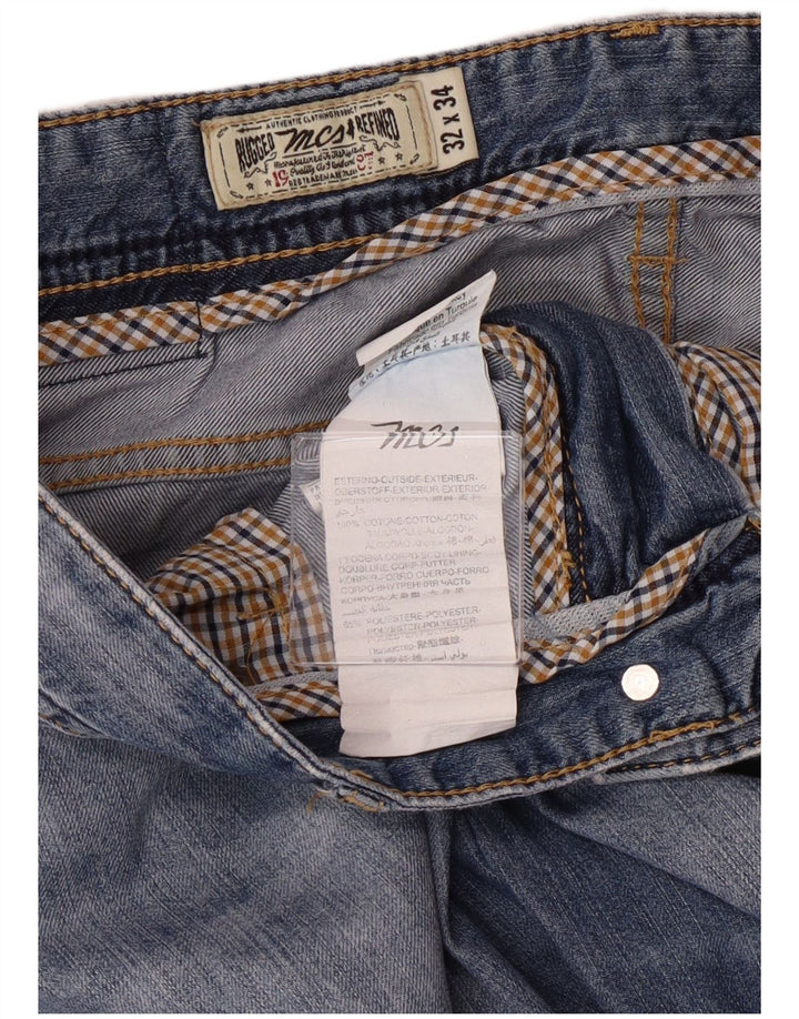 Marlboro Classics Herre Regular Fit Tapered Jeans W32 L34 Blå Bomuld