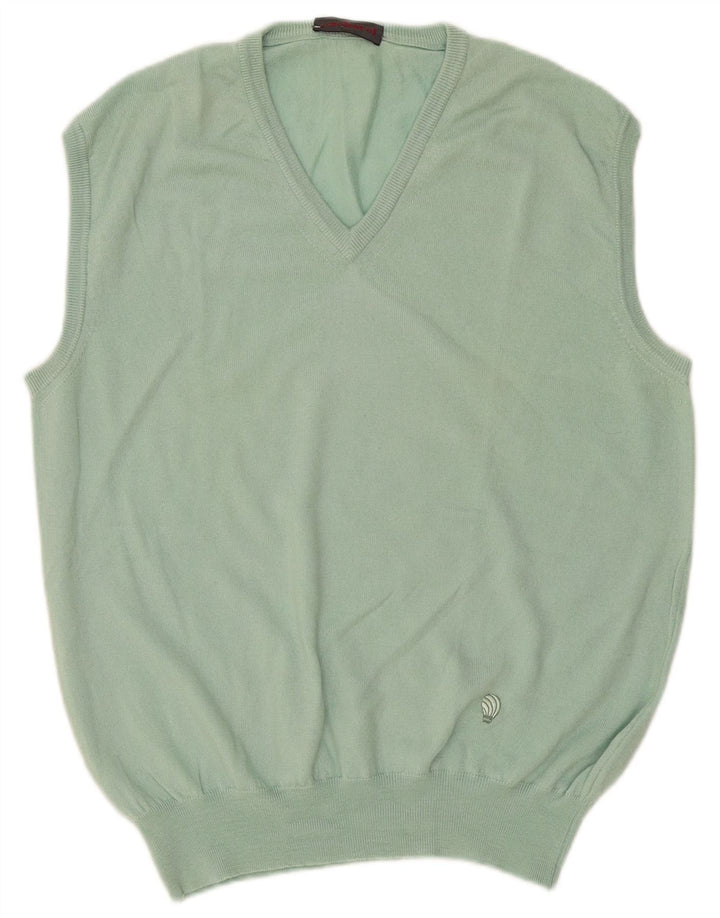 Cacharel Herrevest Tank Top Stor Grøn Virgin Wool