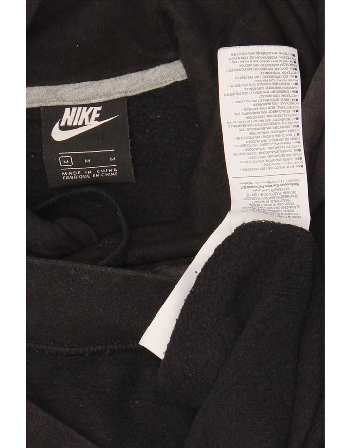 Nike Herre Graphic Hoodie Trøje Medium Sort Bomuld