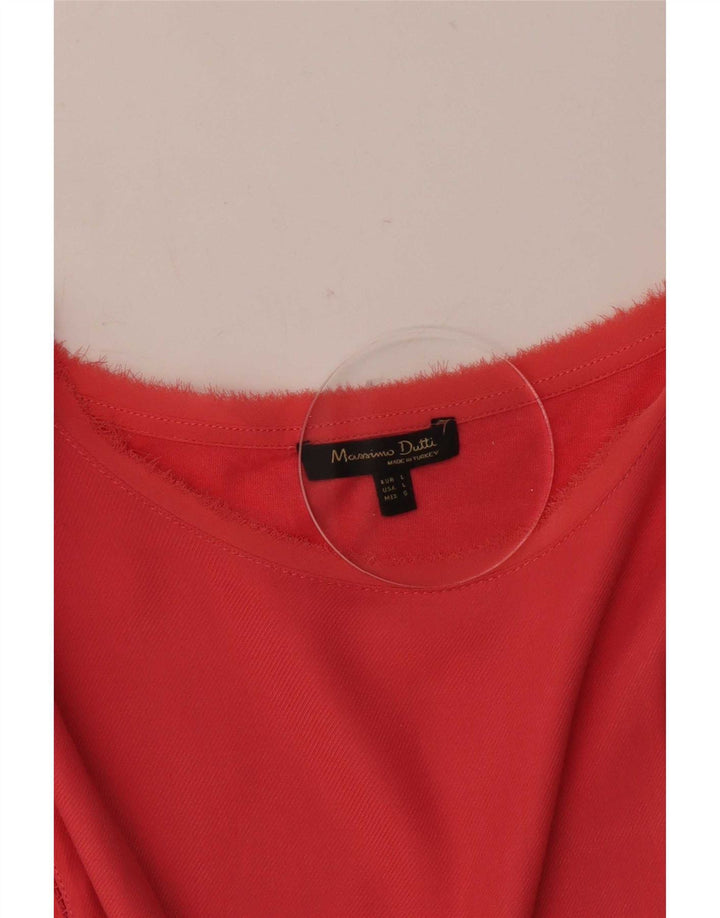 Massimo Dutti Dame Bluse Top UK 14 Large Pink