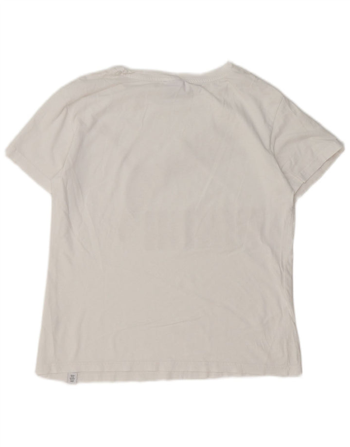 PUMA Grafisk T-shirt top til kvinder UK 12 Medium White