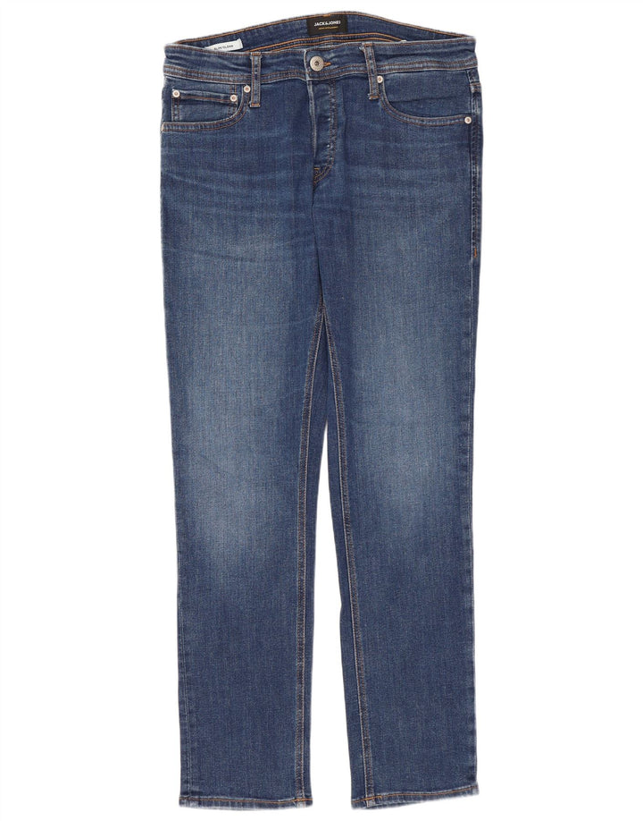 JACK & JONES Herre GLENN Slim Jeans W32 L30 Blå Bomuld