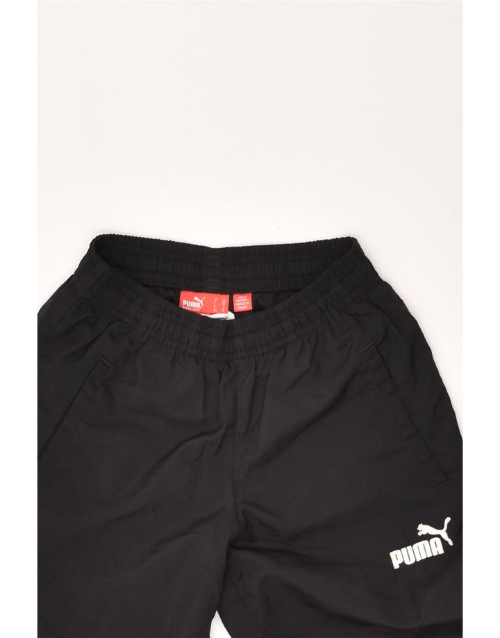 PUMA Boys Capri Graphic Tracksuit Trousers 7-8 Years  Black Polyester | Vintage Puma | Thrift | Second-Hand Puma | Used Clothing | Messina Hembry 