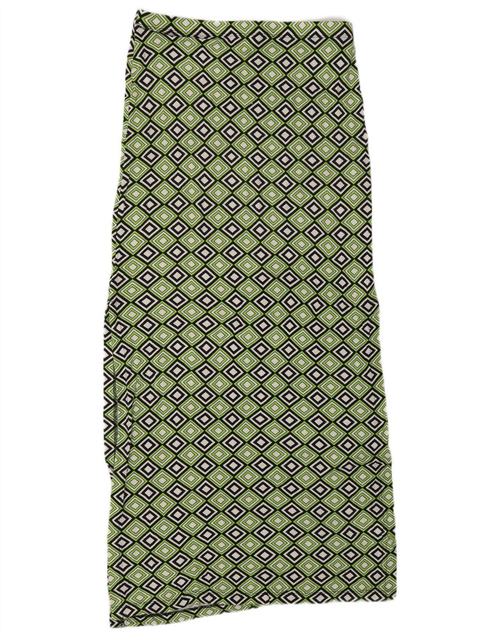 MICHAEL KORS Dame Maxi Nederdel Medium W30 Grøn Geometrisk