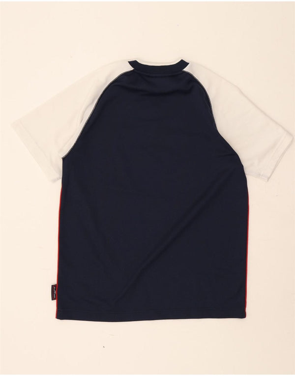 Umbro Boys Grafisk T-Shirt Top 12-13 år XL Navy Blue Colourblock