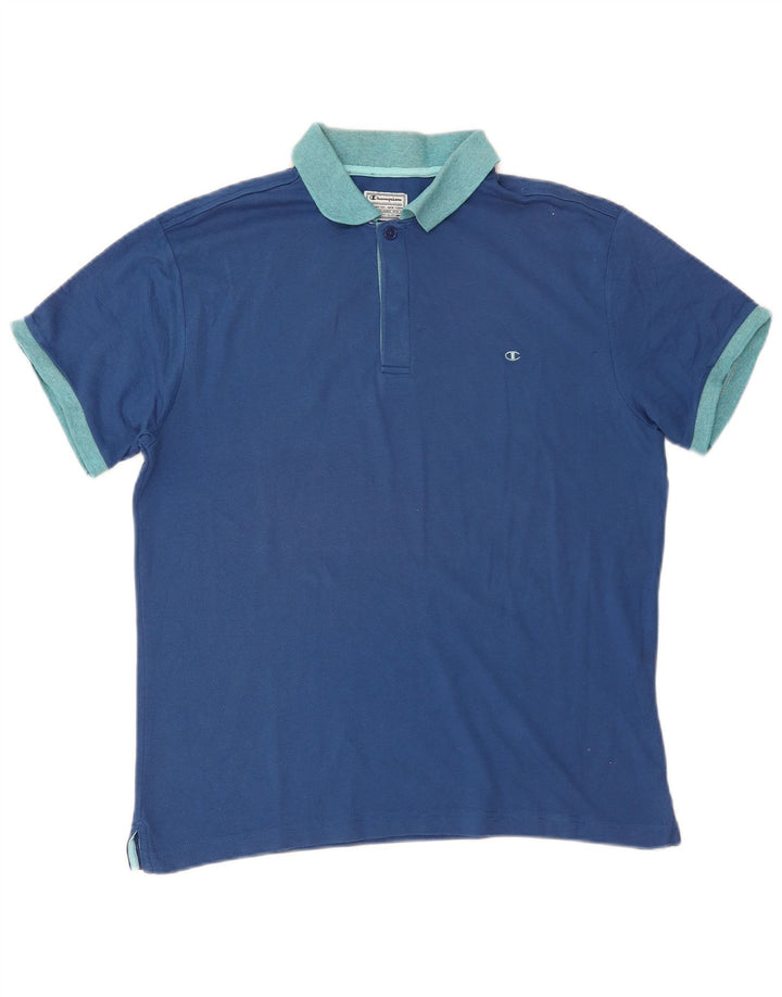 CHAMPION Rugby poloshirt til mænd Medium blå bomuld