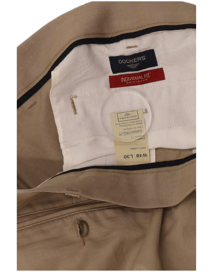 Dockers Herre Pegged Chino Bukser W48 L30 Brun Bomuld