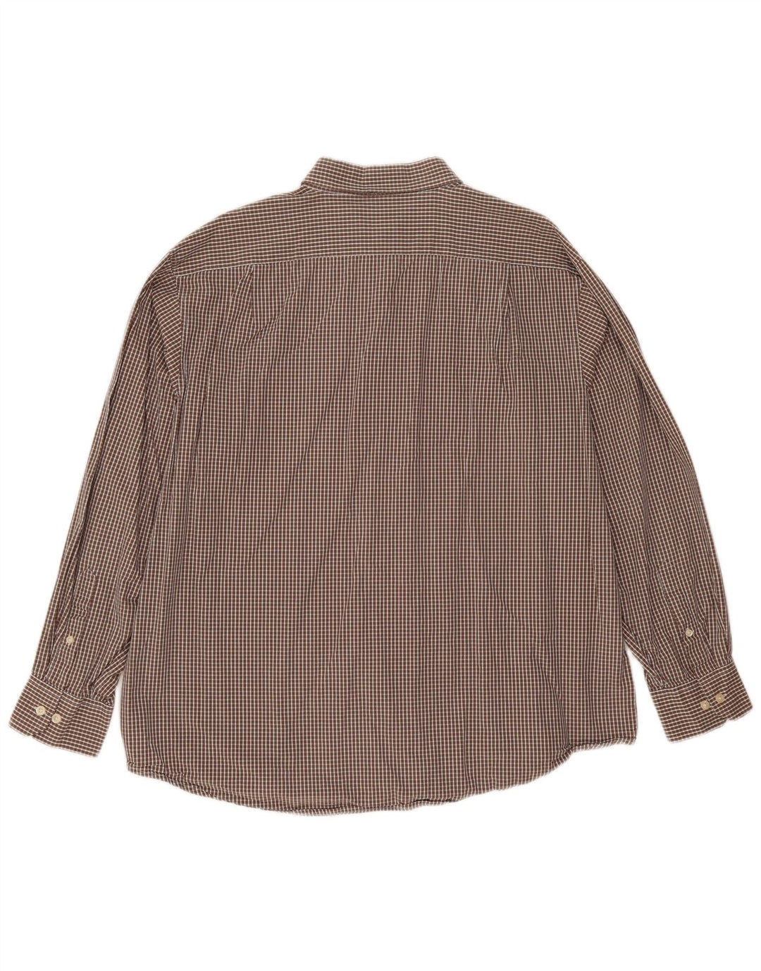 Izod herreskjorte XL brun ternet bomuld