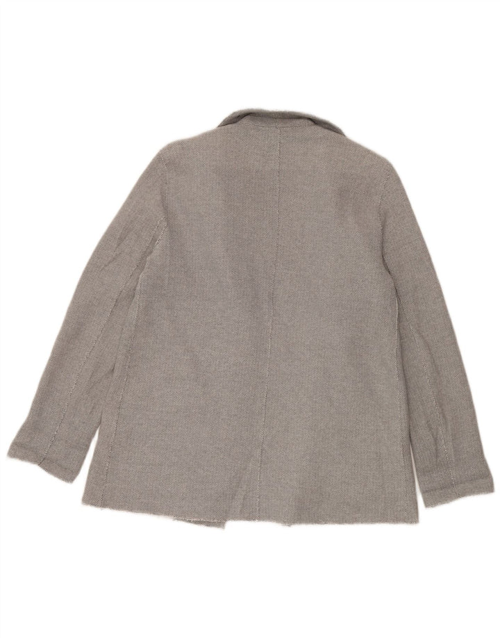 Topshop Dame Cardigan Sweater UK 12 Medium Grey Flecked Bomuld