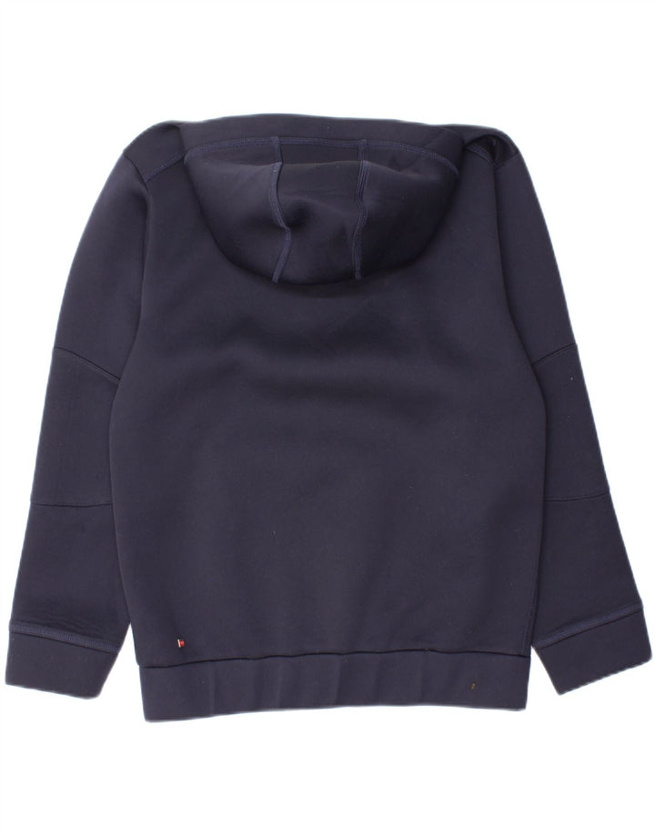 PUMA Boys Graphic Zip Hoodie Sweater 13-14 Years Navy Blue Polyester Vintage Puma and Second-Hand Puma from Messina Hembry 