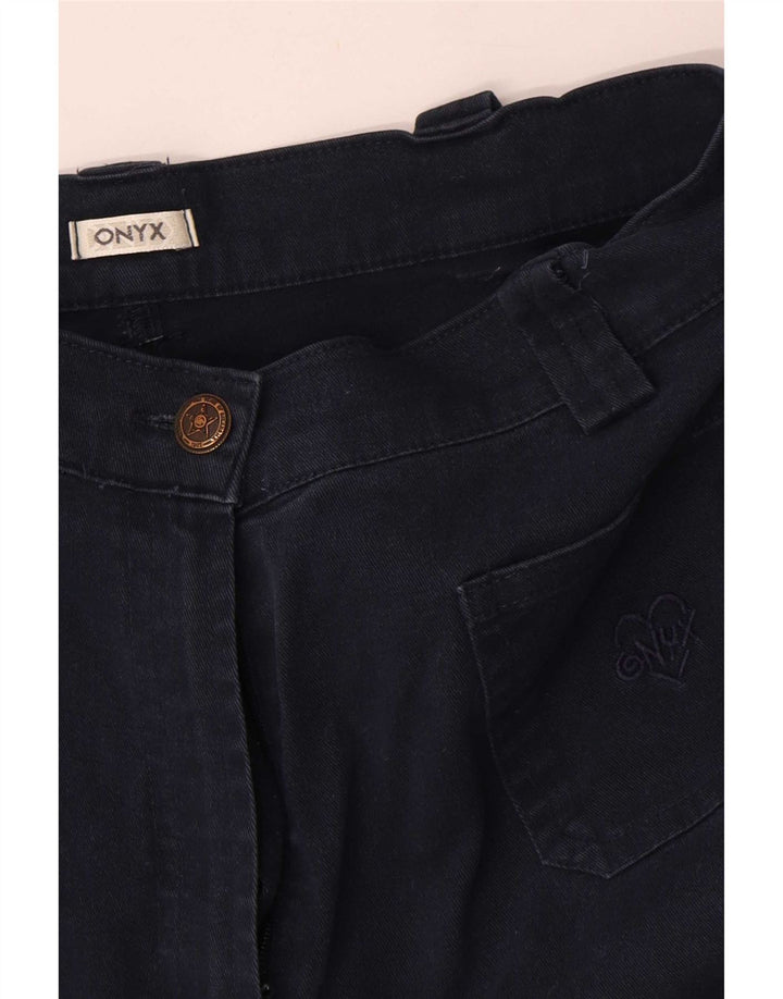 Onyx Dame Flare Casual Bukser W26 L31 Marineblå