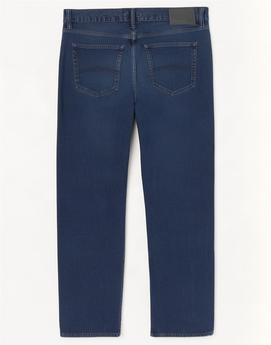 Armani Herre Regular Fit Straight Jeans W36 L28 Blå Bomuld