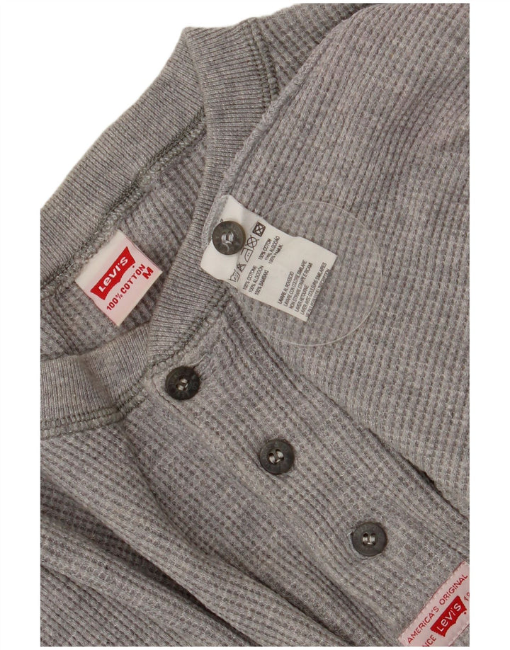 Levi's herre top langærmet mellemgrå bomuld