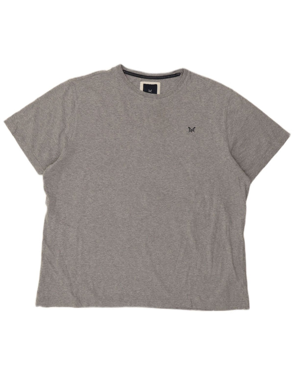 Crew Clothing Herre T-Shirt Top 2XL Grå Bomuld