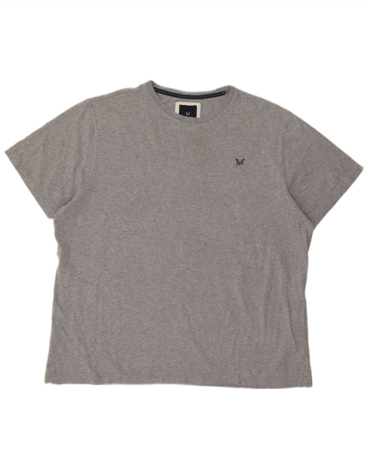 Crew Clothing Herre T-Shirt Top 2XL Grå Bomuld