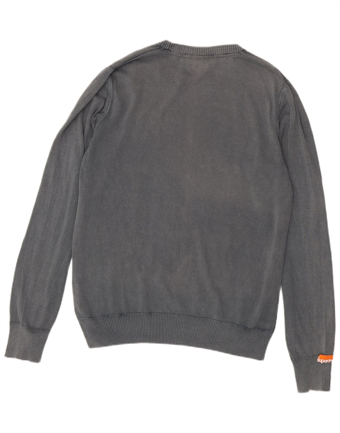 SUPERDRY Herre sweater med rund hals 2XL grå bomuld