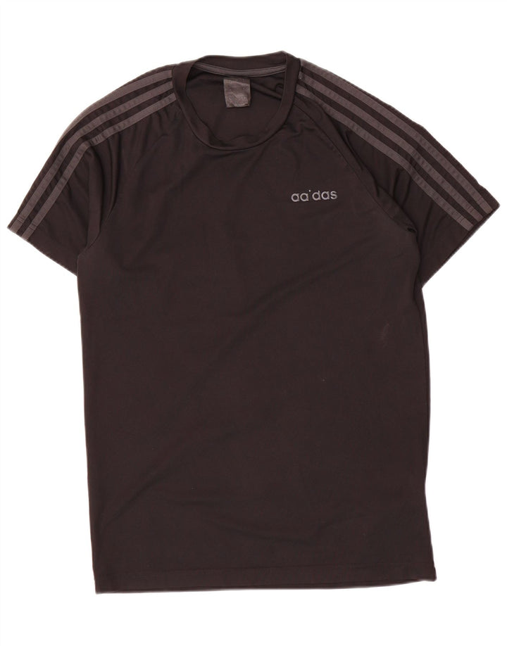 Adidas T-shirt top lille sort polyester til mænd