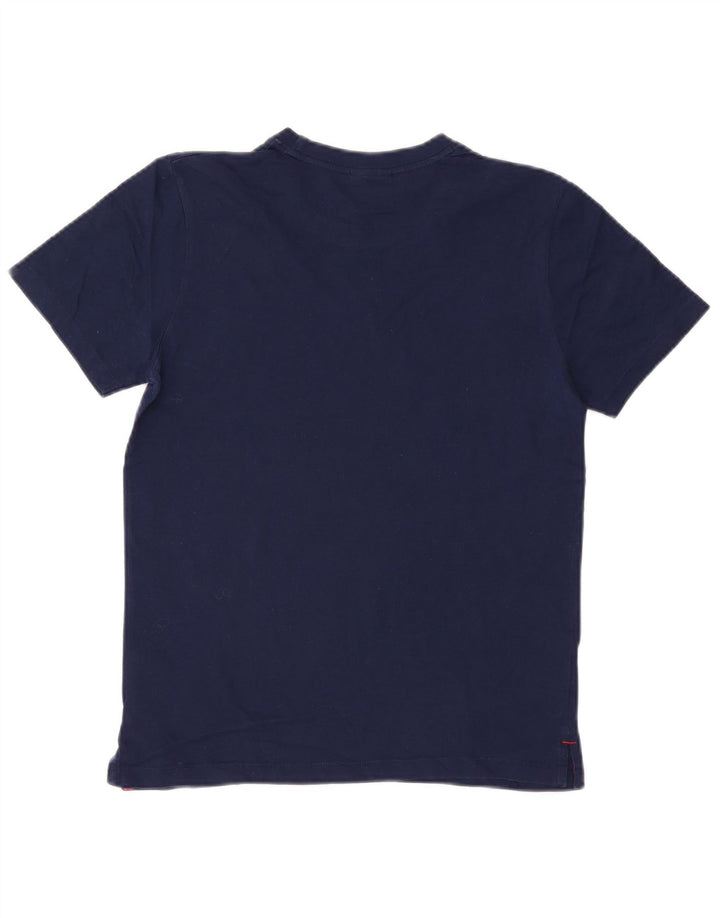 Umbro Herre T-Shirt Top Lille Marineblå Bomuld