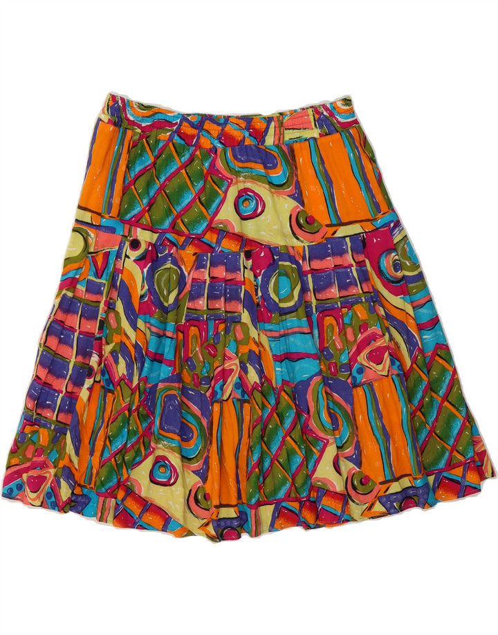 VINTAGE Womens A-Line Skirt W30 Medium Multicoloured Geometric Vintage Vintage and Second-Hand Vintage from Messina Hembry 