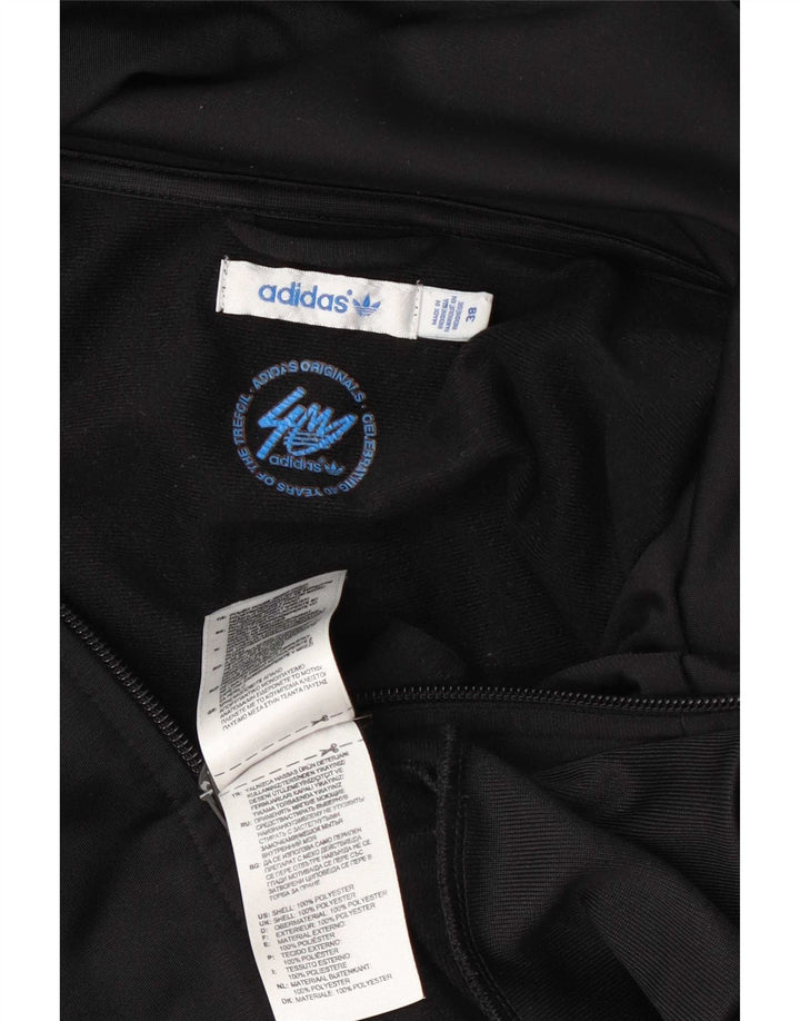 Adidas Dame Grafisk Træningsdragt Topjakke EU 38 Medium Sort Polyester