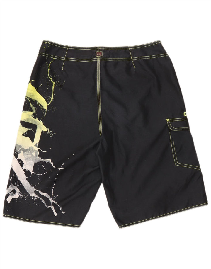 Quiksilver drenge abstrakt mønster svømmeshorts 15-16 år Black Tie Dye