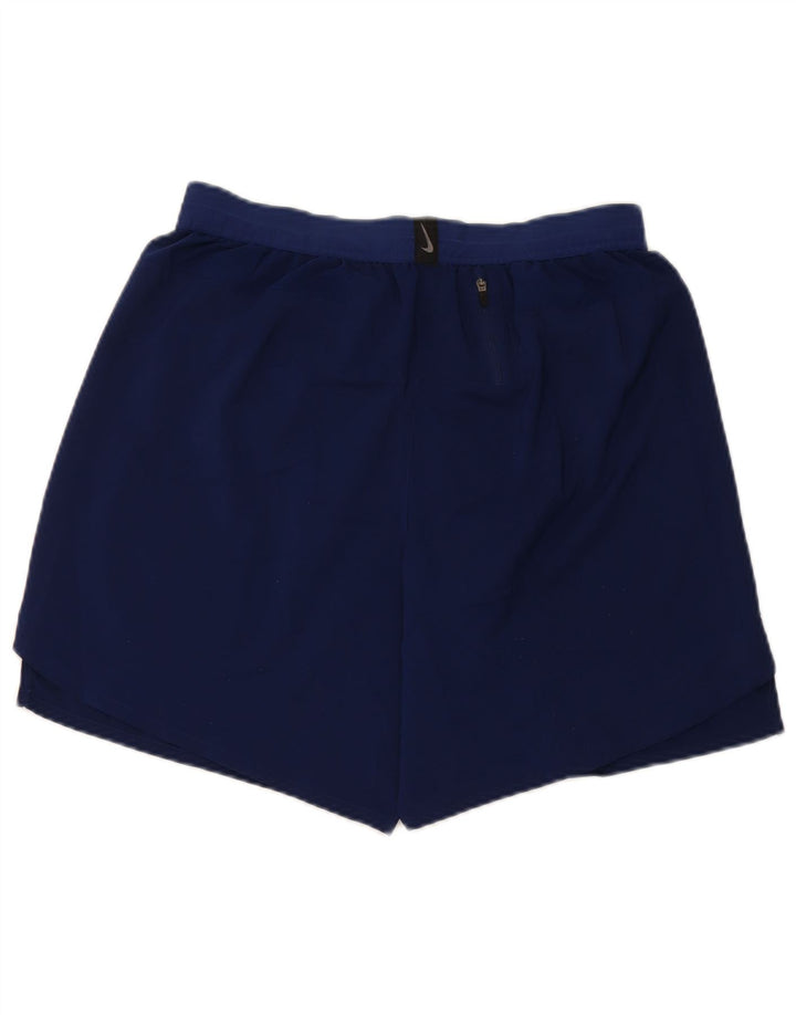 Nike Herre Dri Fit sportsshorts store marineblå polyester