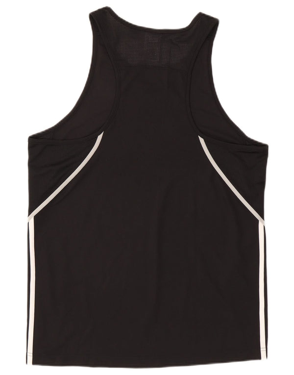 Adidas Mens Vest Top Medium Black Polyester