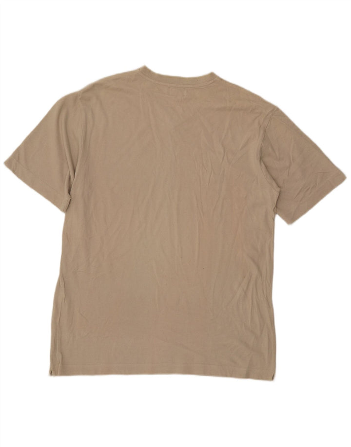 Kappa Herre T-Shirt Top Stor Beige Bomuld