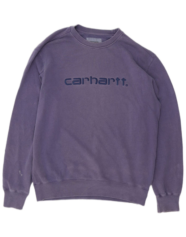 Carhartt Herre Loose Fit Sweatshirt Jumper XS Lilla Bomuld