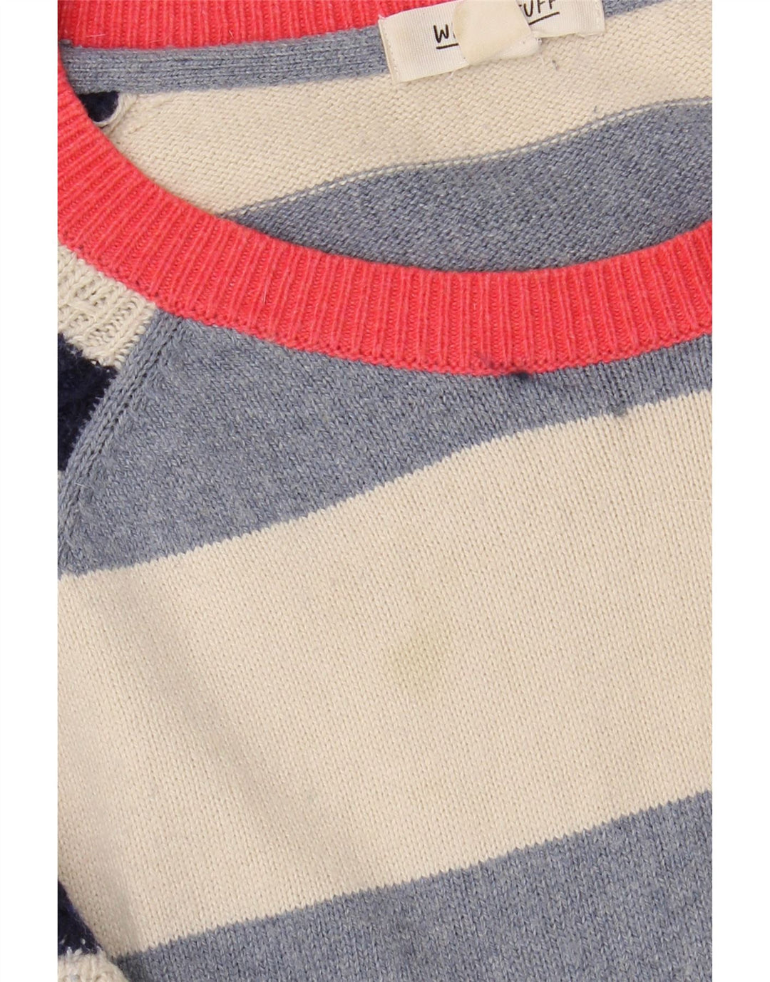 WHITE STUFF Dame Boat Neck Jumper Sweater UK 12 Medium Flerfarvet