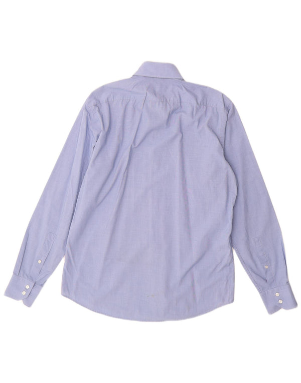 Hugo Boss Herre Regular Fit skjorte str. 39 15 1/2 Medium Blue Cotton