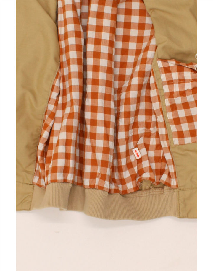 VINTAGE Mens Bomber Jacket UK 42 XL Beige Vintage Vintage and Second-Hand Vintage from Messina Hembry 