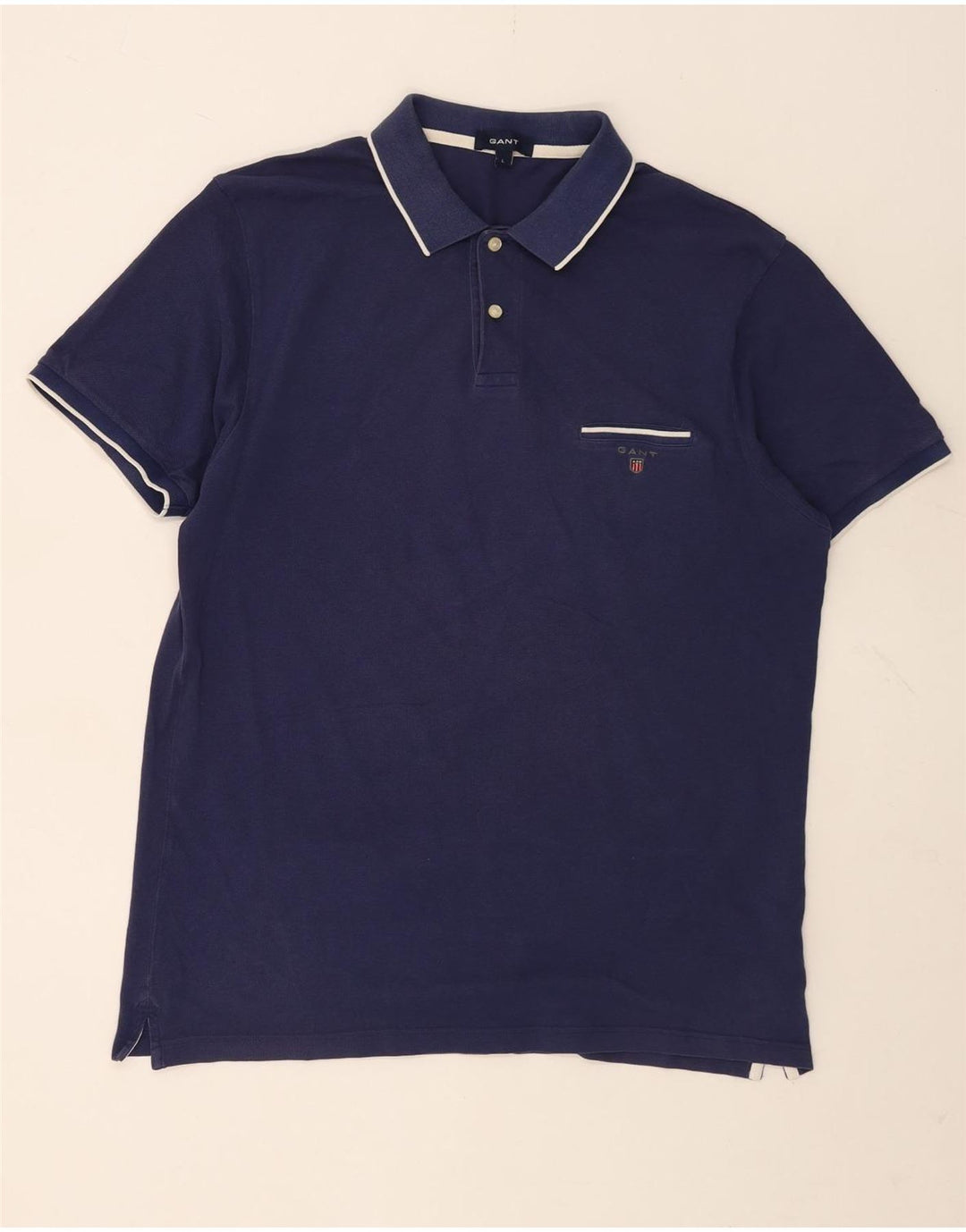 Gant Polo Shirt til mænd Stor marineblå bomuld