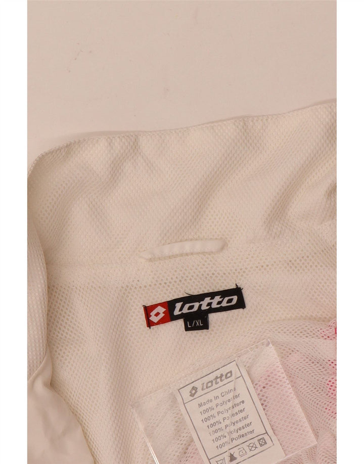 Lotto Dame træningsdragt Top Jacket UK 16 Large White Colourblock Polyester