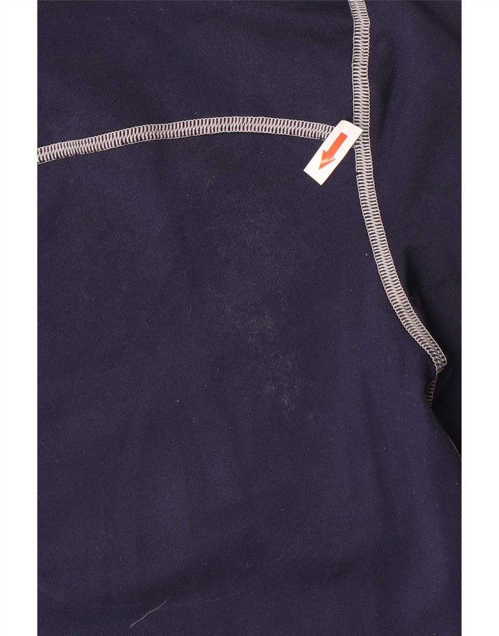 Under Armour Herre Cold Gear Grafisk Top Langærmet Lille Marineblå Stribet
