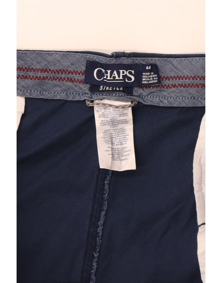 CHAPS Herre Cargo Shorts W44 2XL Marineblå Bomuld